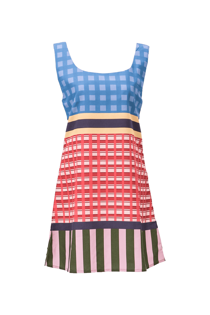 Dora Mini Dress in Joy Blue Print