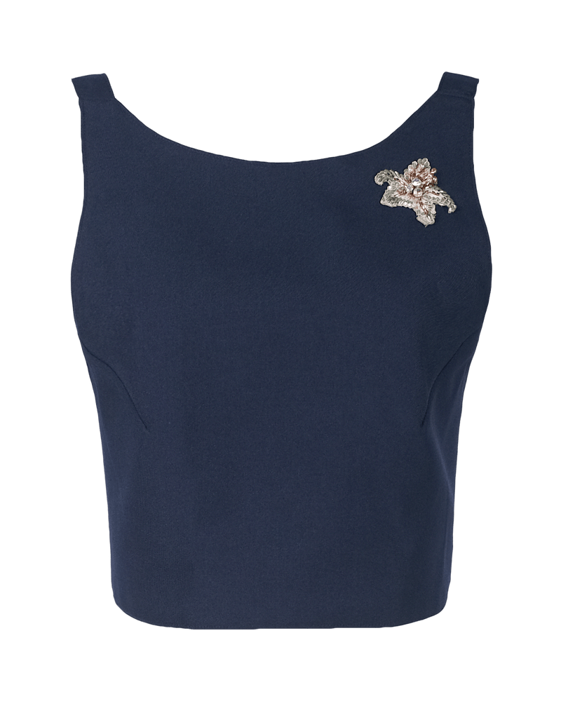 Corra Top in Moonlight Blue