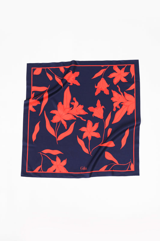 Gilia Scarf in Red Midnight