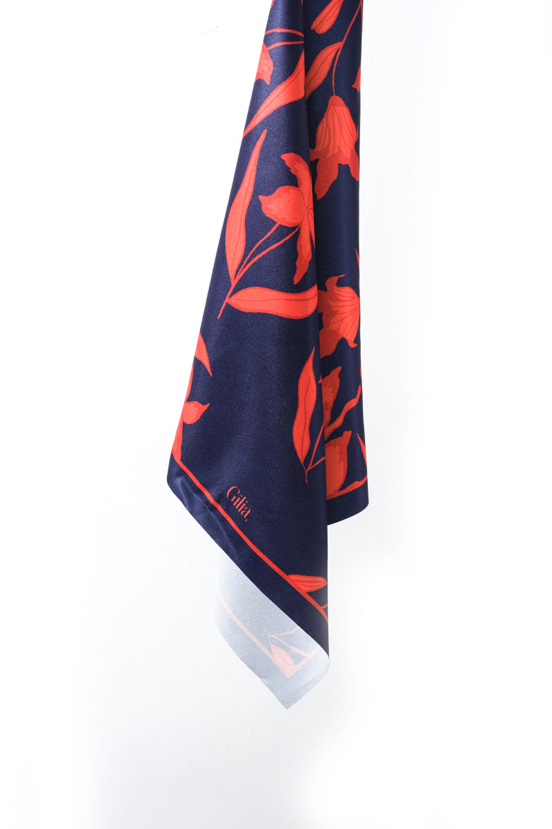 Gilia Scarf in Red Midnight