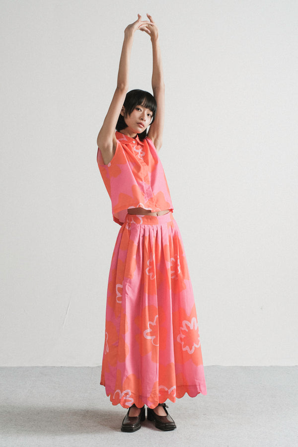 Waltz midi skirt