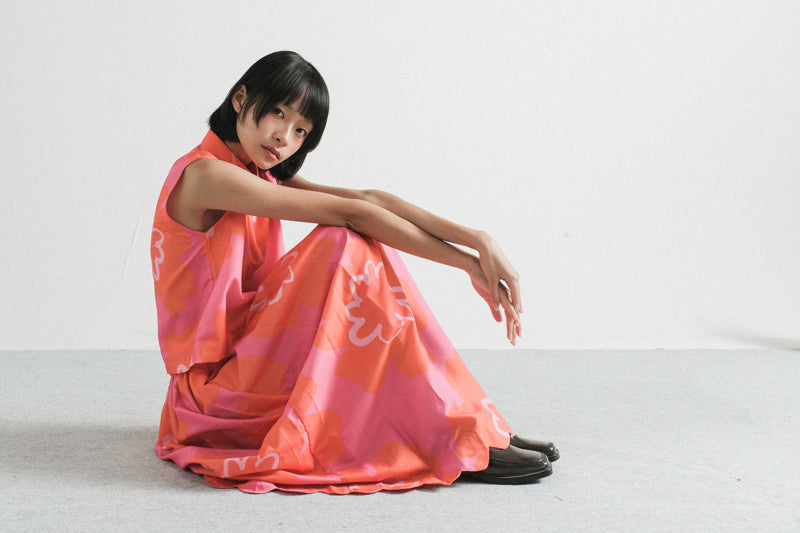 Waltz midi skirt