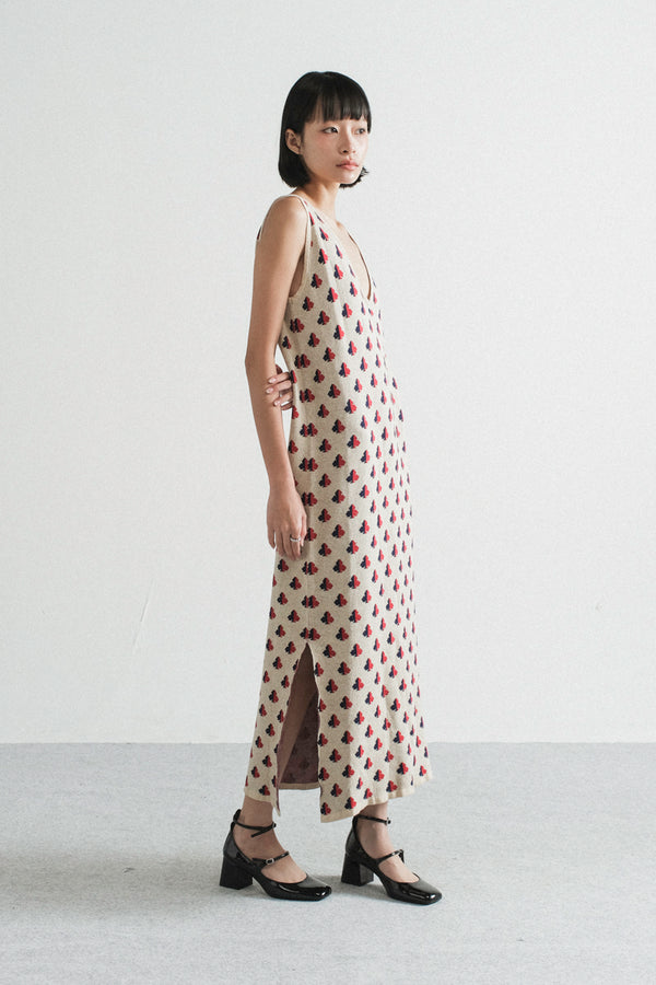 Amalie Knit Dress in Cream Clubs