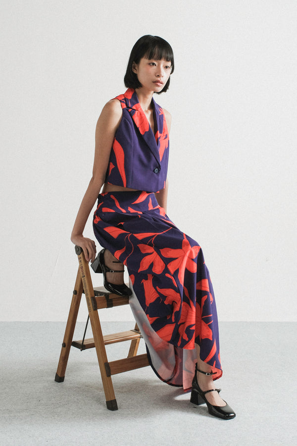 Erika Skirt in Red Midnight