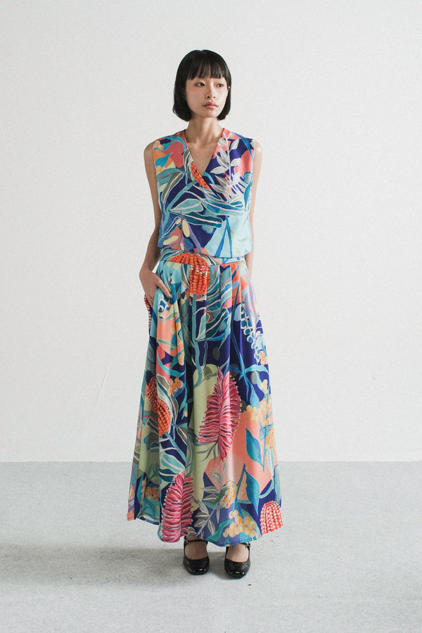 Bonito Skirt in Spring Persian Blue