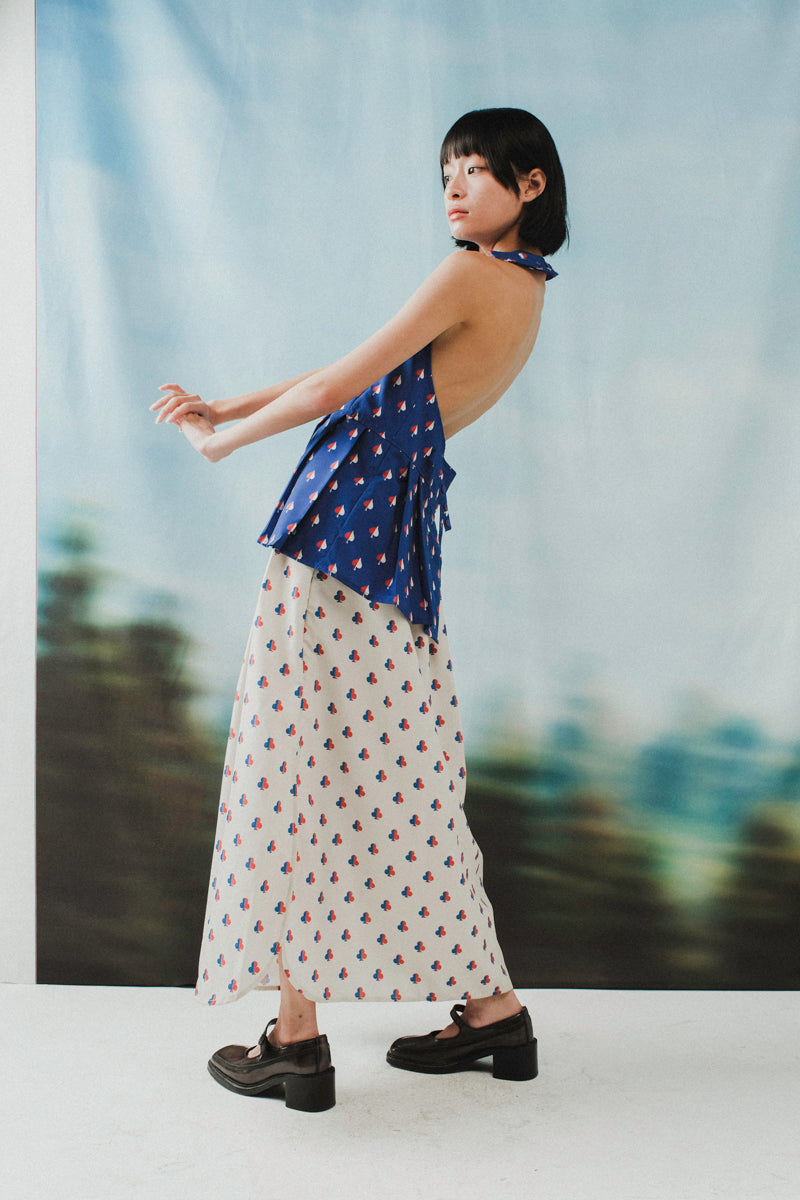 Gianna Midi Skirt in Cream Clubs