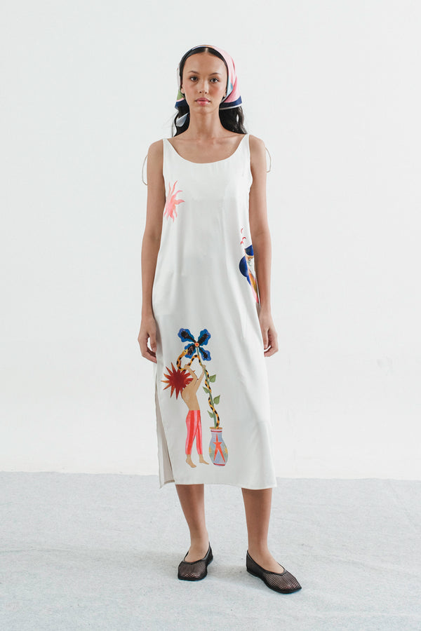 Jas Slip Dress in Daisy