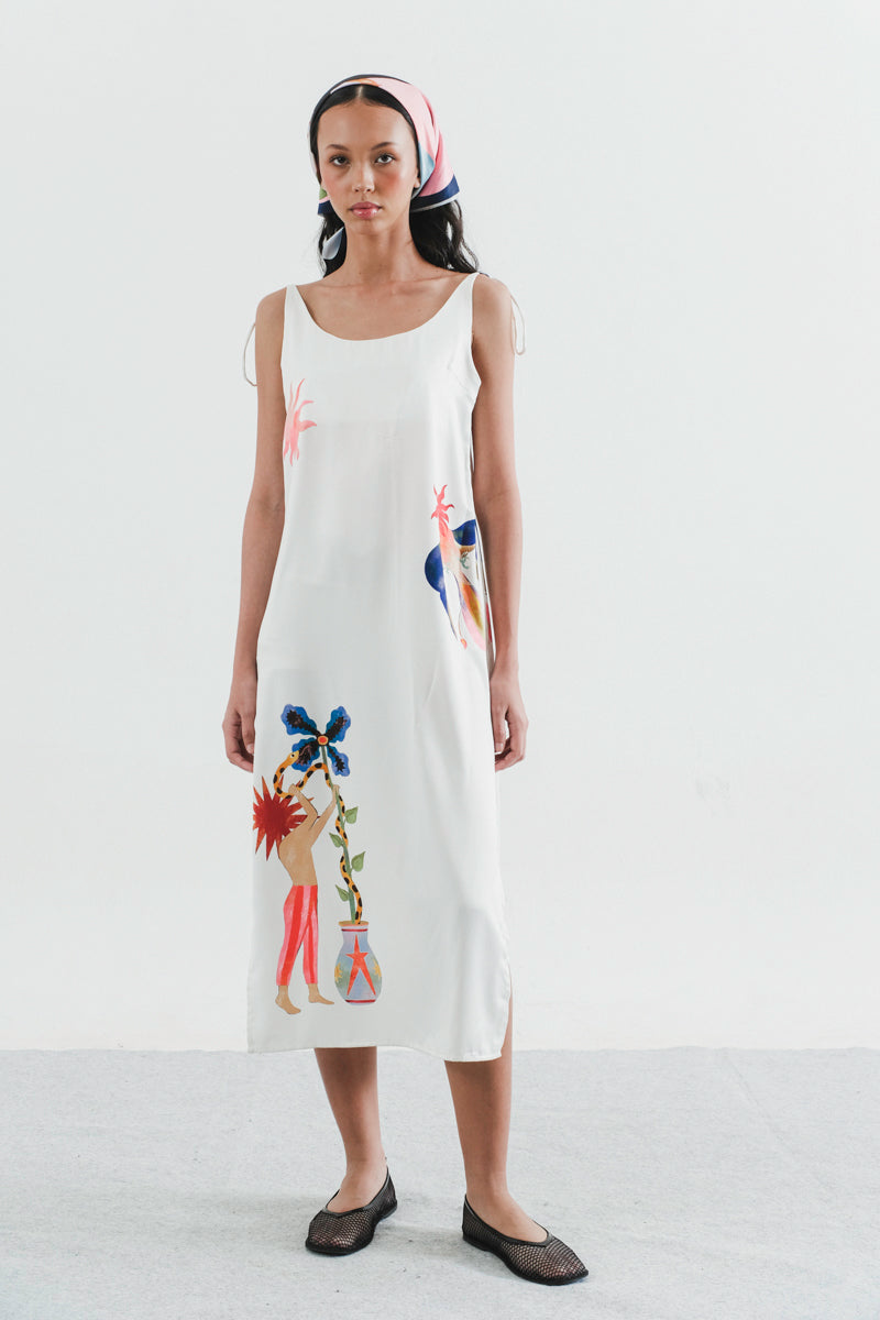 Jas Slip Dress in Daisy