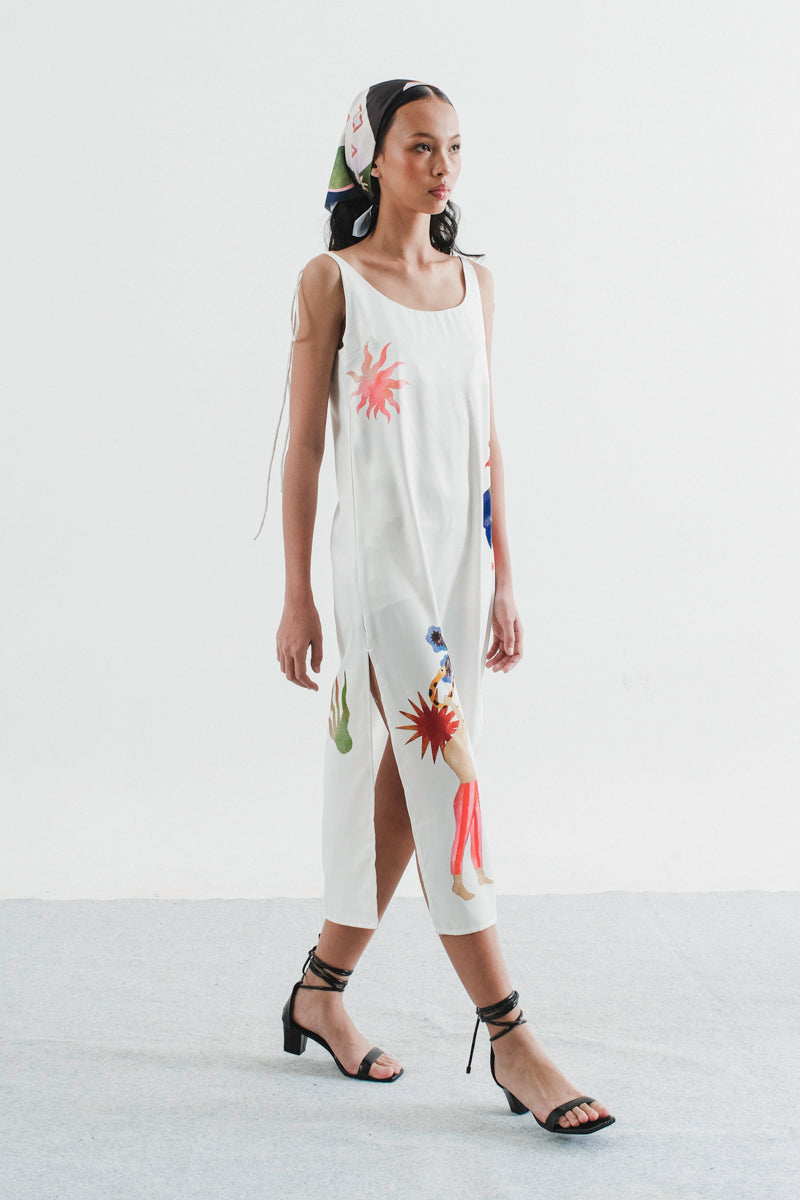 Jas Slip Dress in Daisy