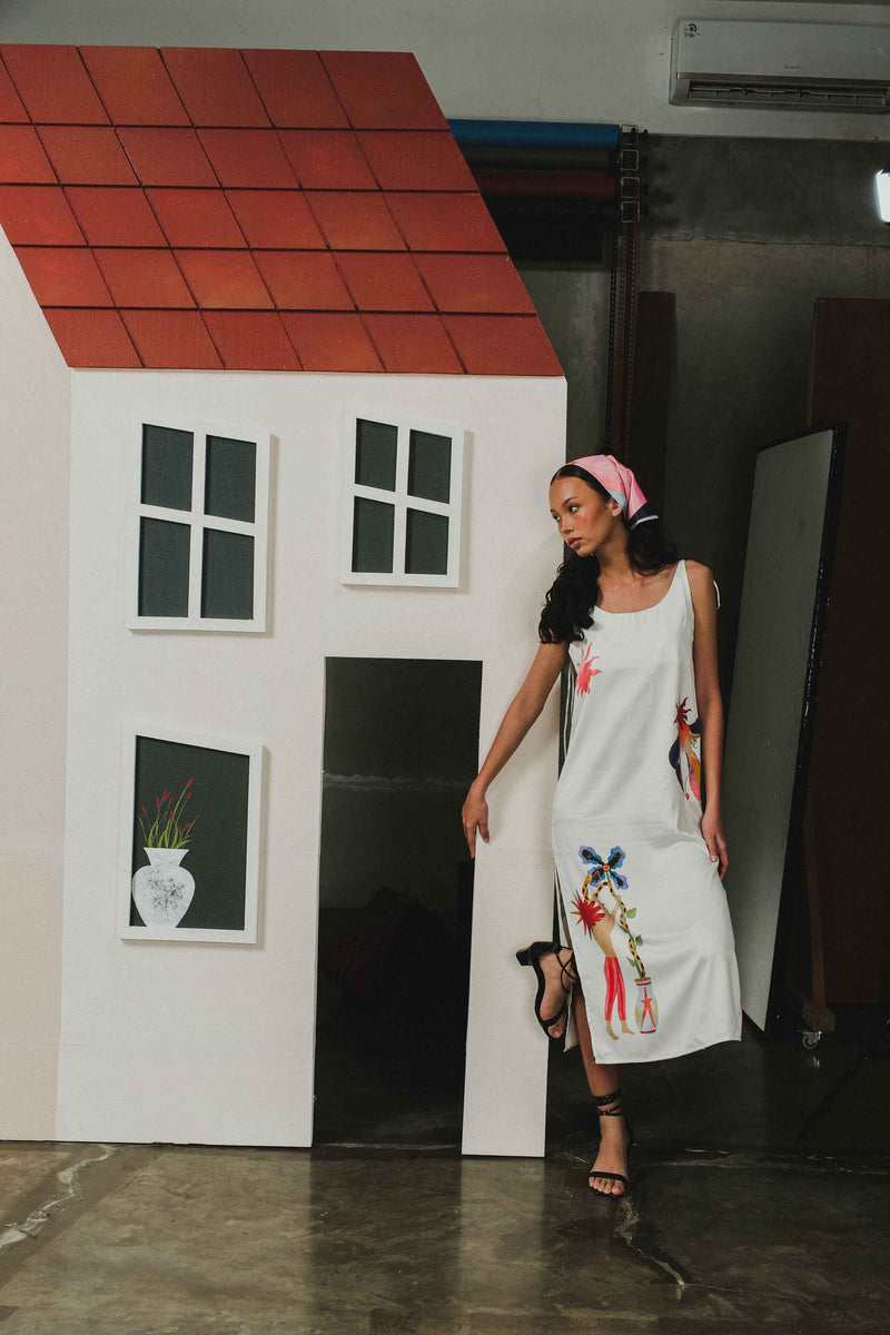 Jas Slip Dress in Daisy