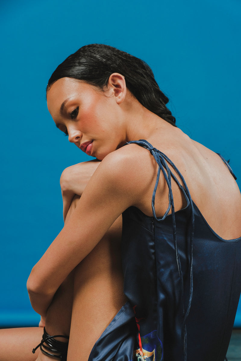 Jas Slip Dress in Moonlight