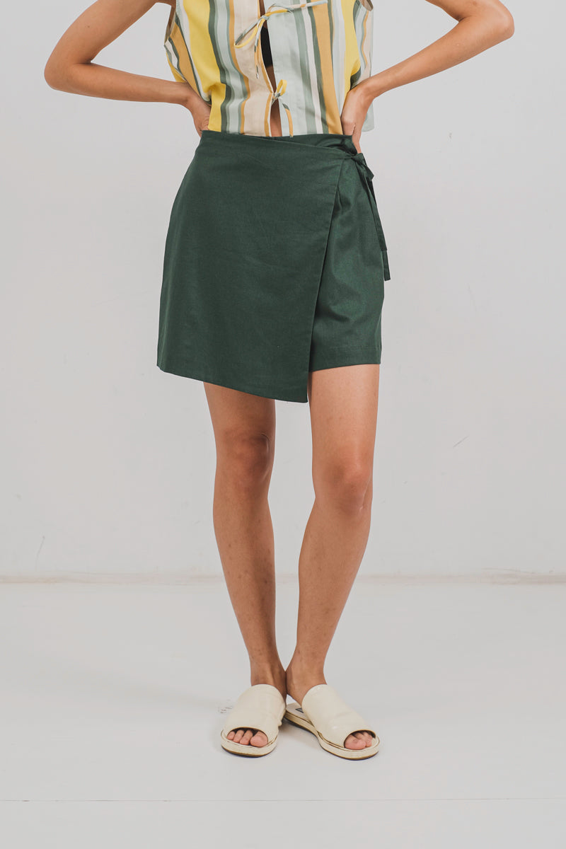 Kojeé Skort in Forest Green