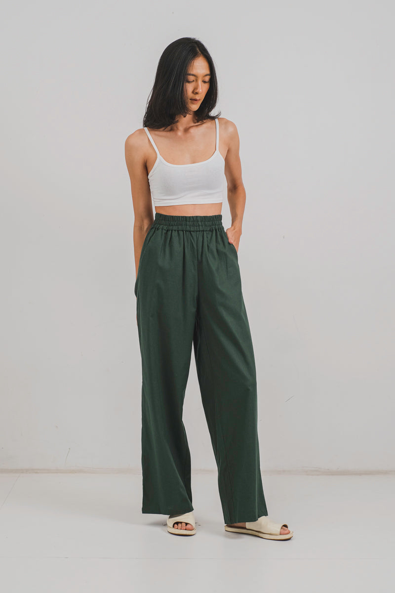 Bronte Pants in Forest Green