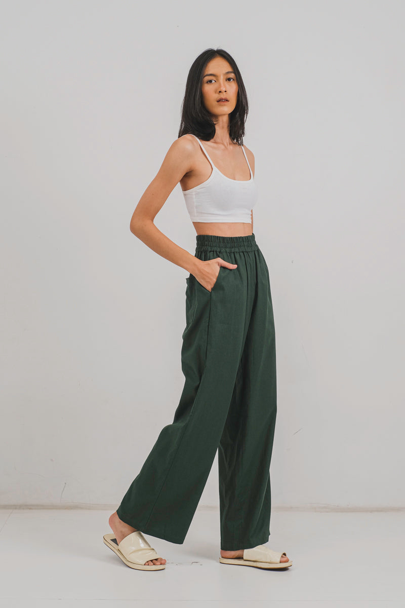 Bronte Pants in Forest Green