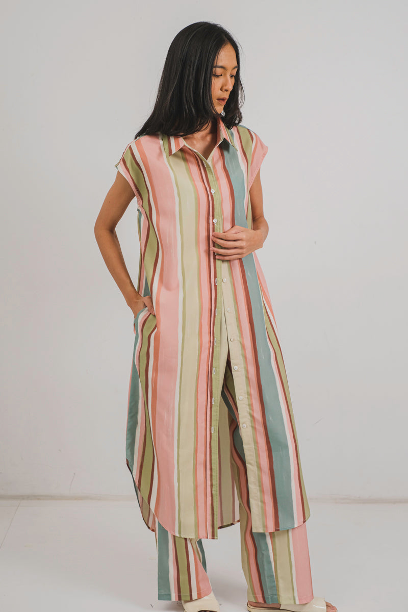 Mimosa Shirt Dress in Rose