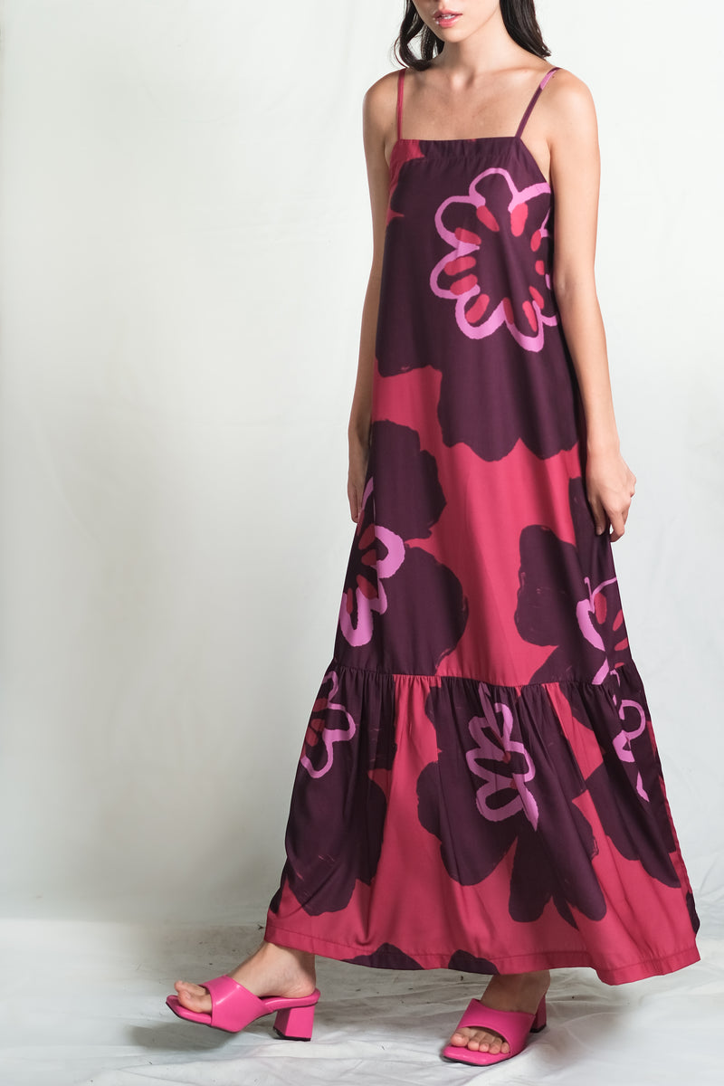 Antalya Maxi Dress in Pinot