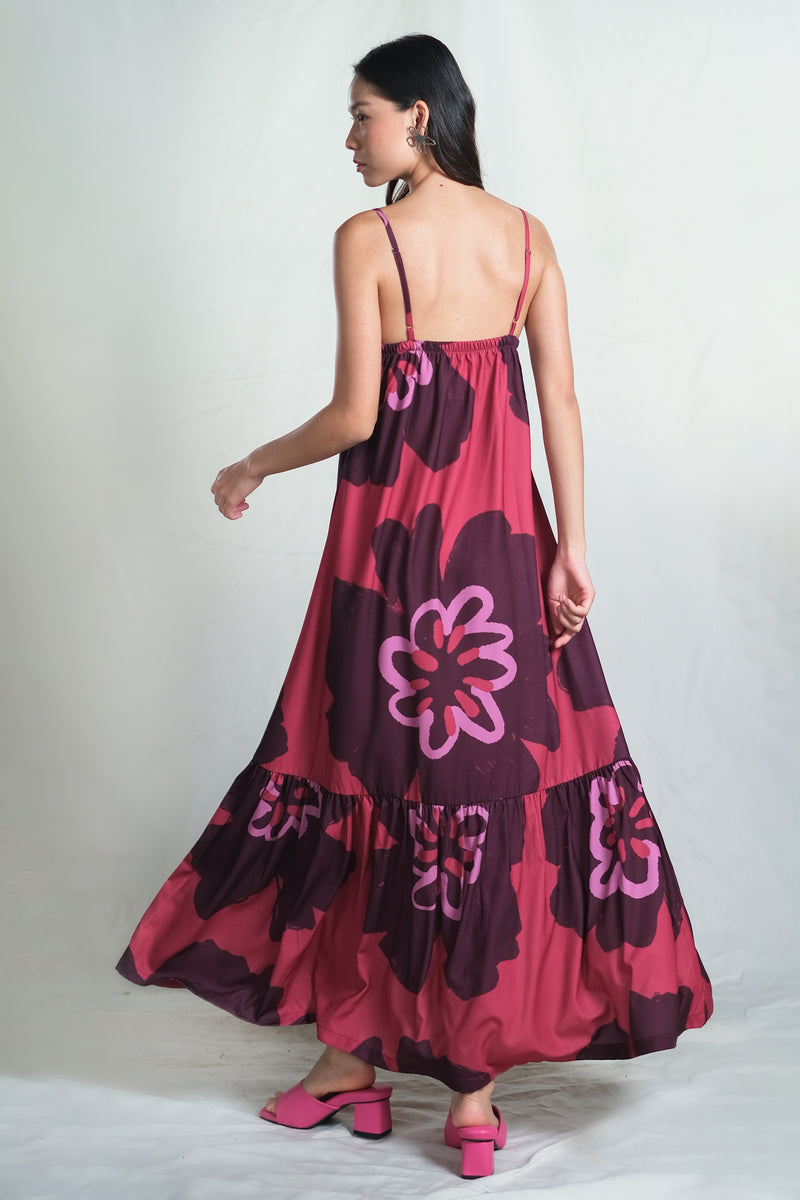 Antalya Maxi Dress in Pinot