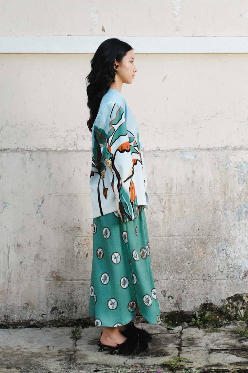 Kina Blazer in Oasea Print