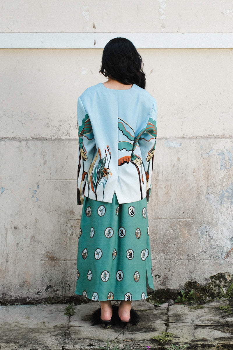 Kina Blazer in Oasea Print