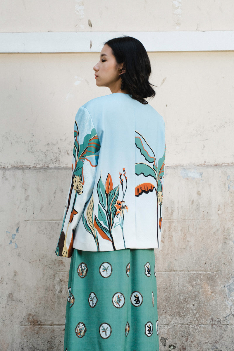Kina Blazer in Oasea Print