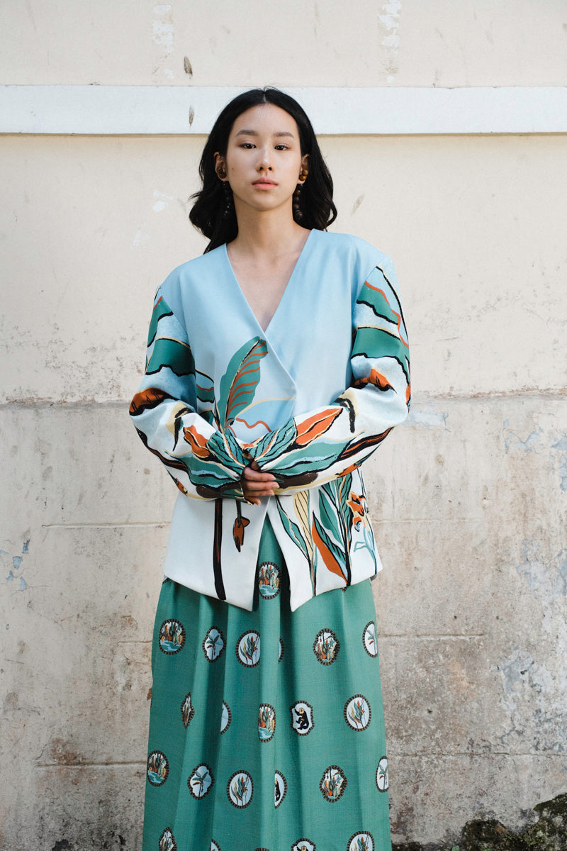 Kina Blazer in Oasea Print