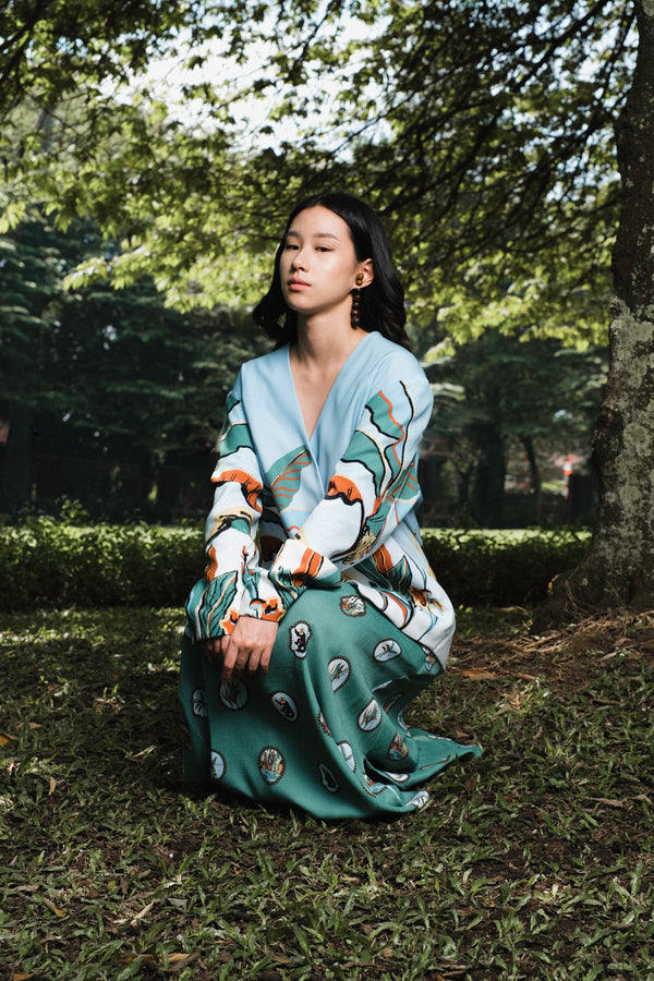 Kina Blazer in Oasea Print