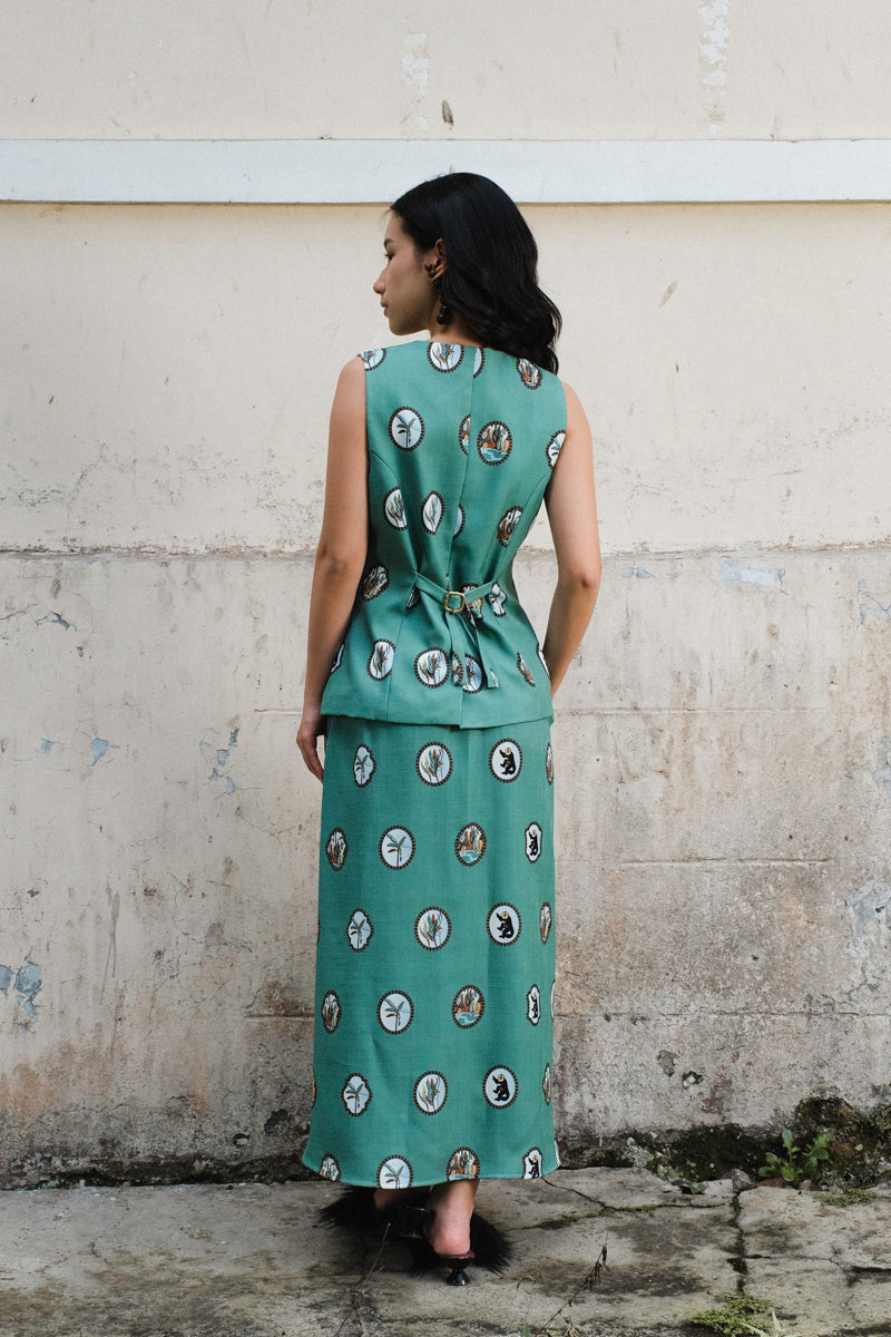 Giana Skirt in Swamp Green
