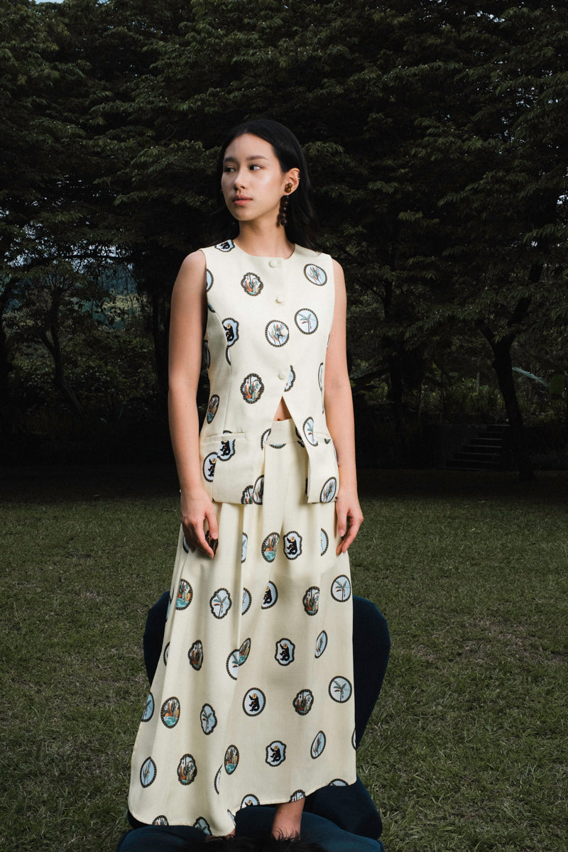 Giana Skirt in Butter Yellow