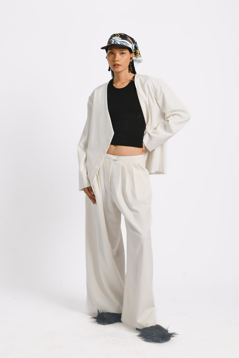 Kina Blazer in Bone White