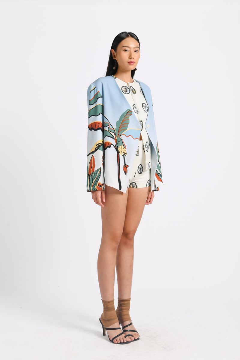 Kina Blazer in Oasea Print