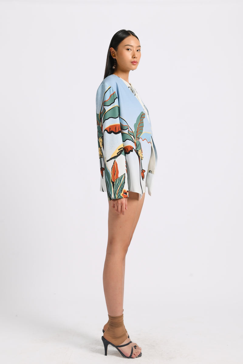 Kina Blazer in Oasea Print