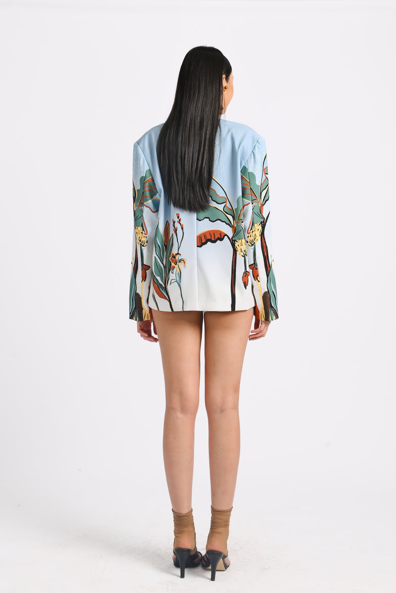 Kina Blazer in Oasea Print