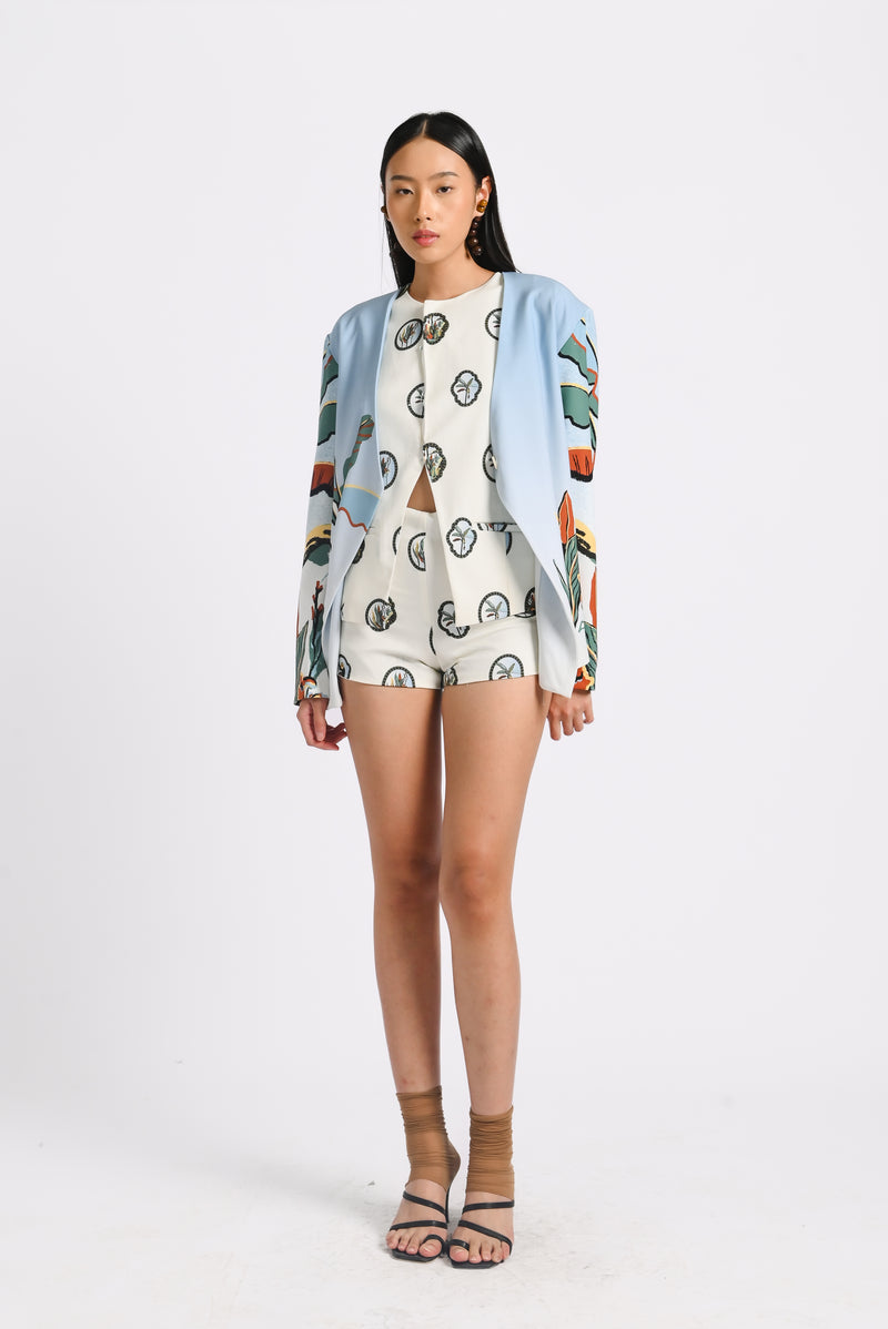 Kina Blazer in Oasea Print