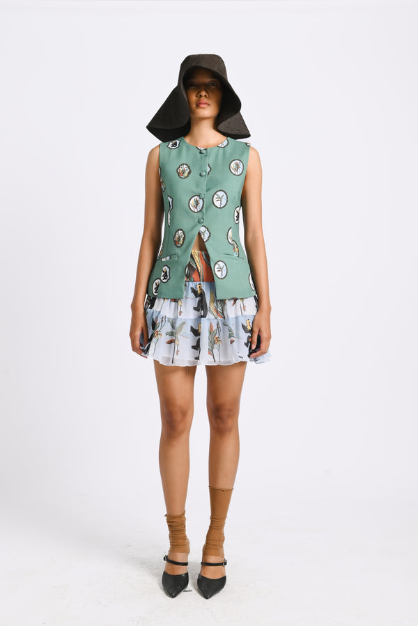 Kai Vest in Swamp Green
