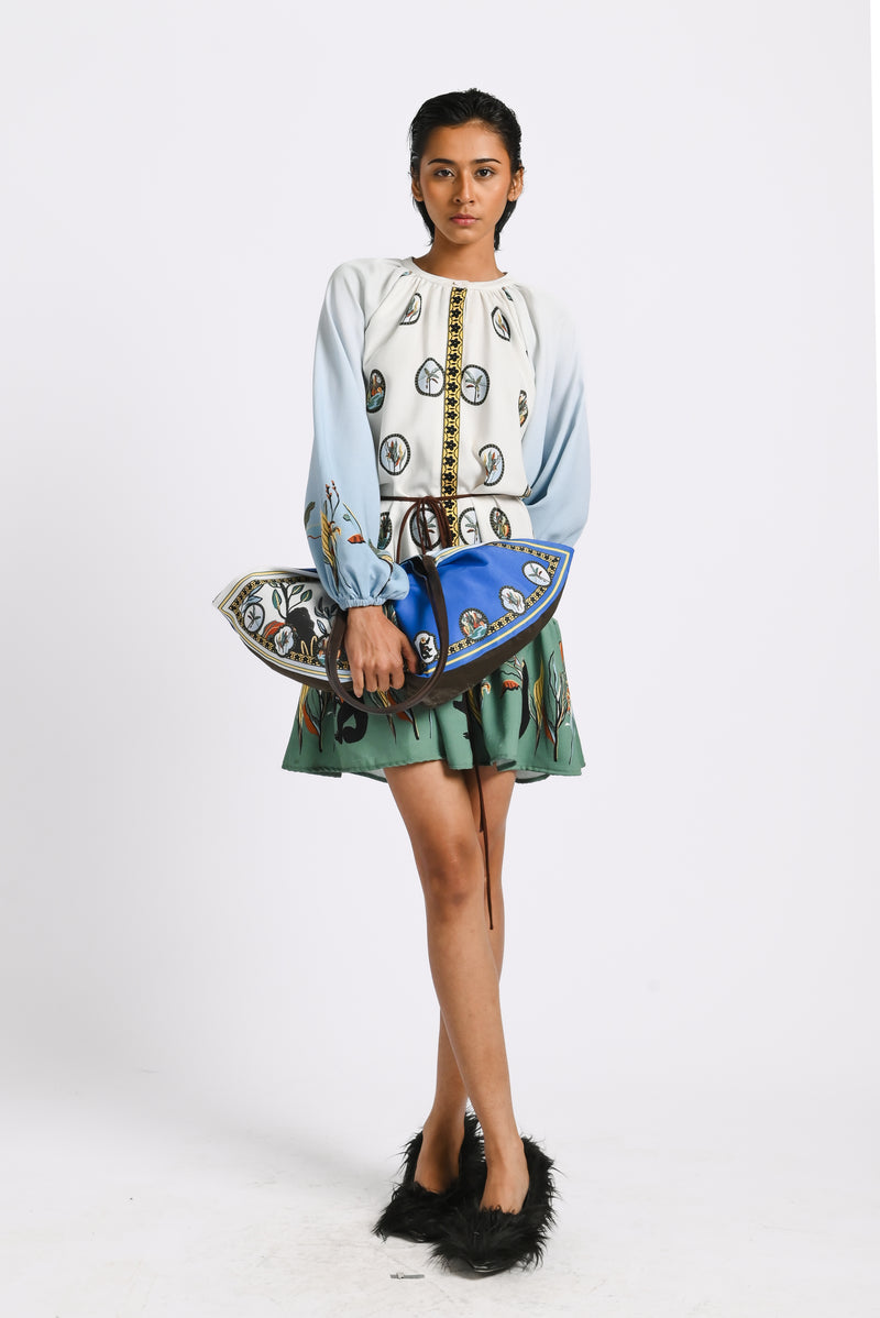 Ari Bohemian Dress in Oasea Print