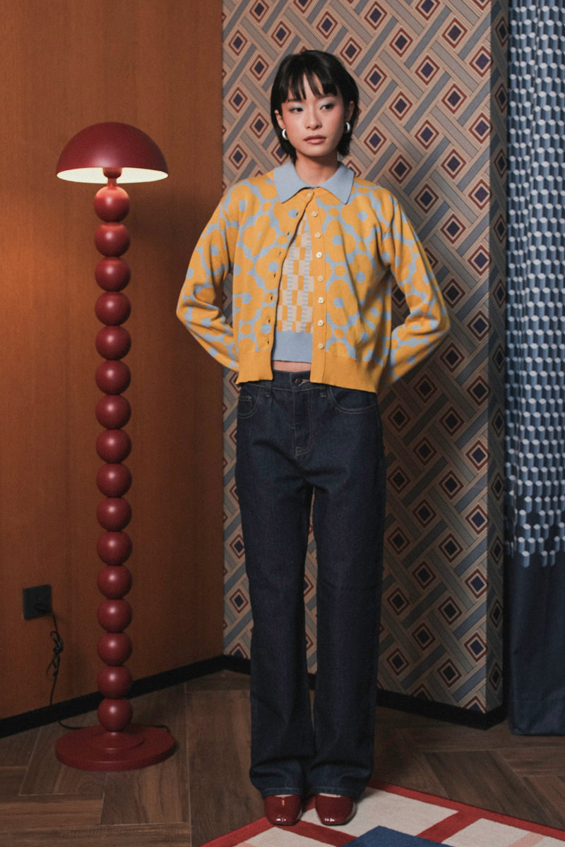 Mia Cardigan in Frosty Lemon