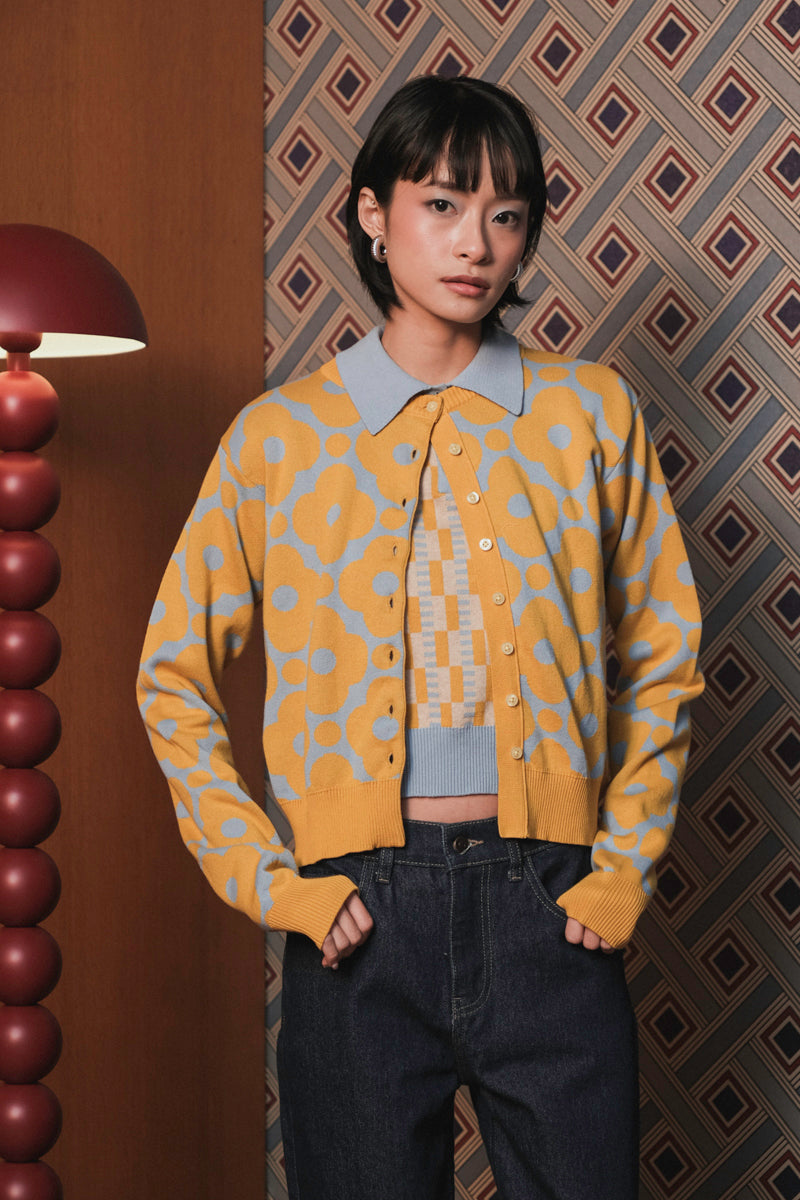 Mia Cardigan in Frosty Lemon