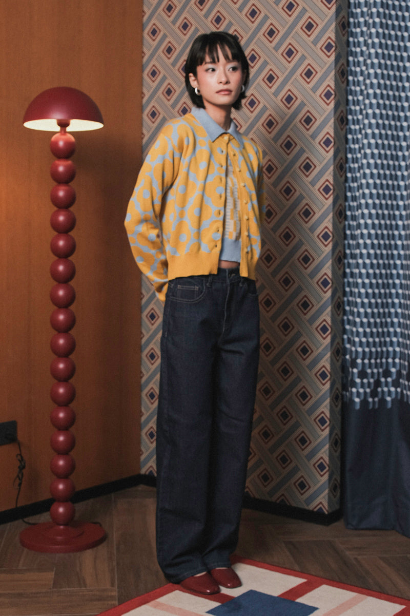 Mia Cardigan in Frosty Lemon