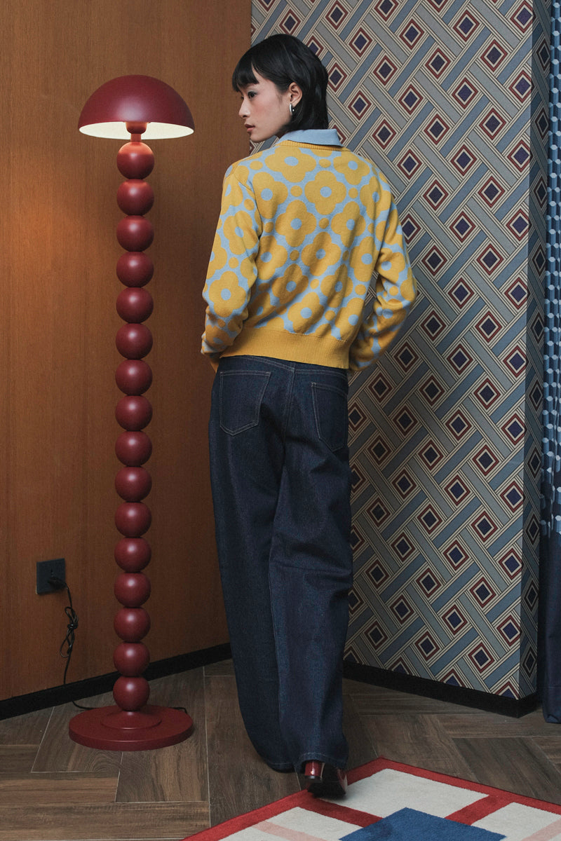 Mia Cardigan in Frosty Lemon