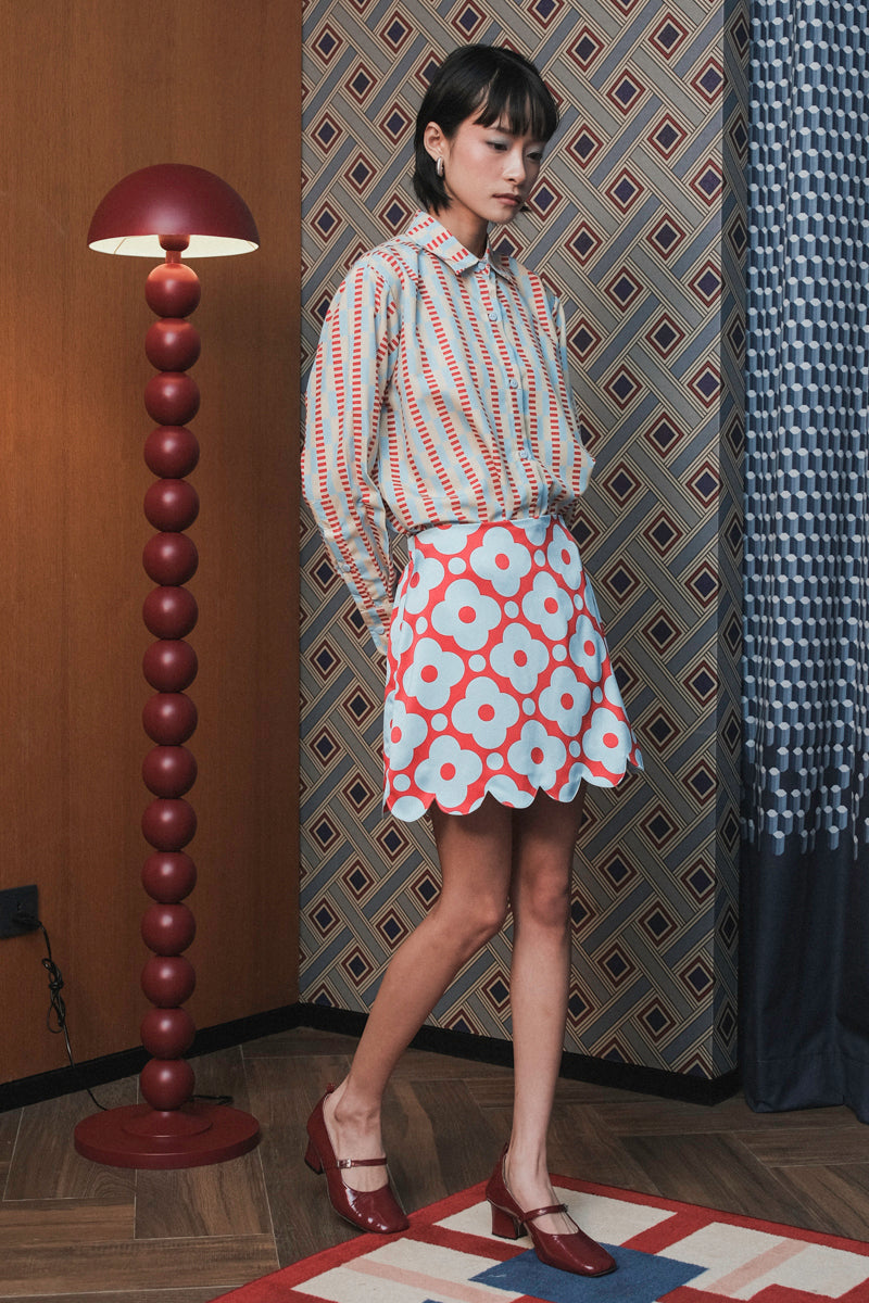 Manhattan in Cherry Sky