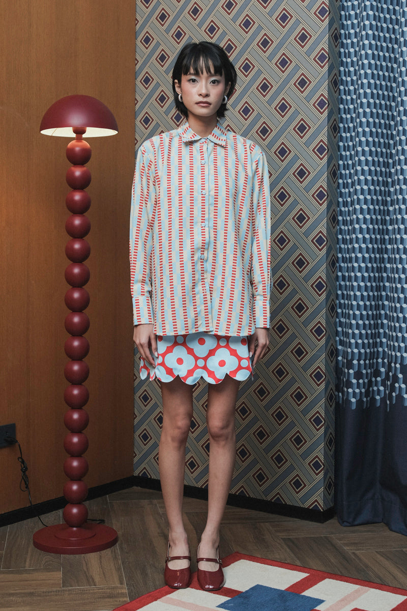 Manhattan in Cherry Sky