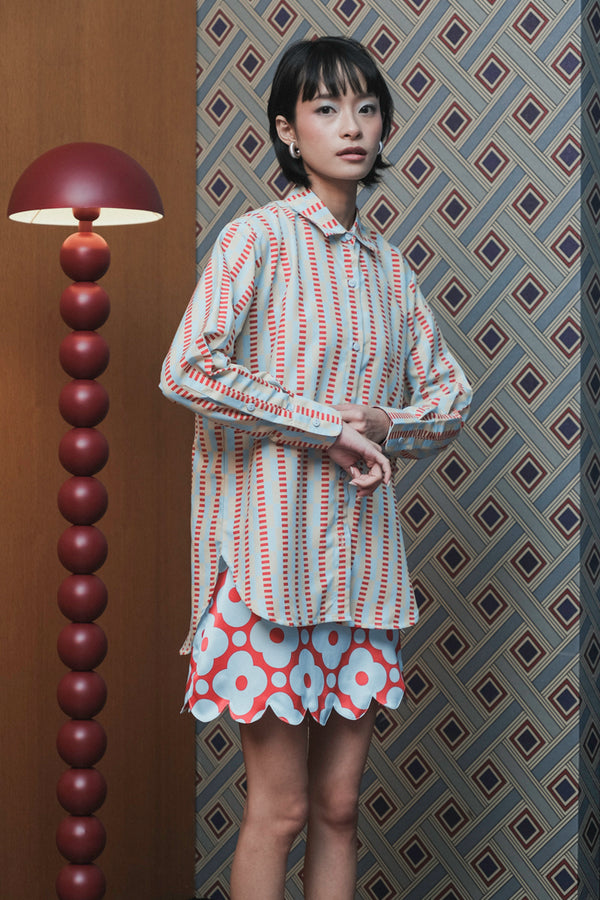 Manhattan in Cherry Sky