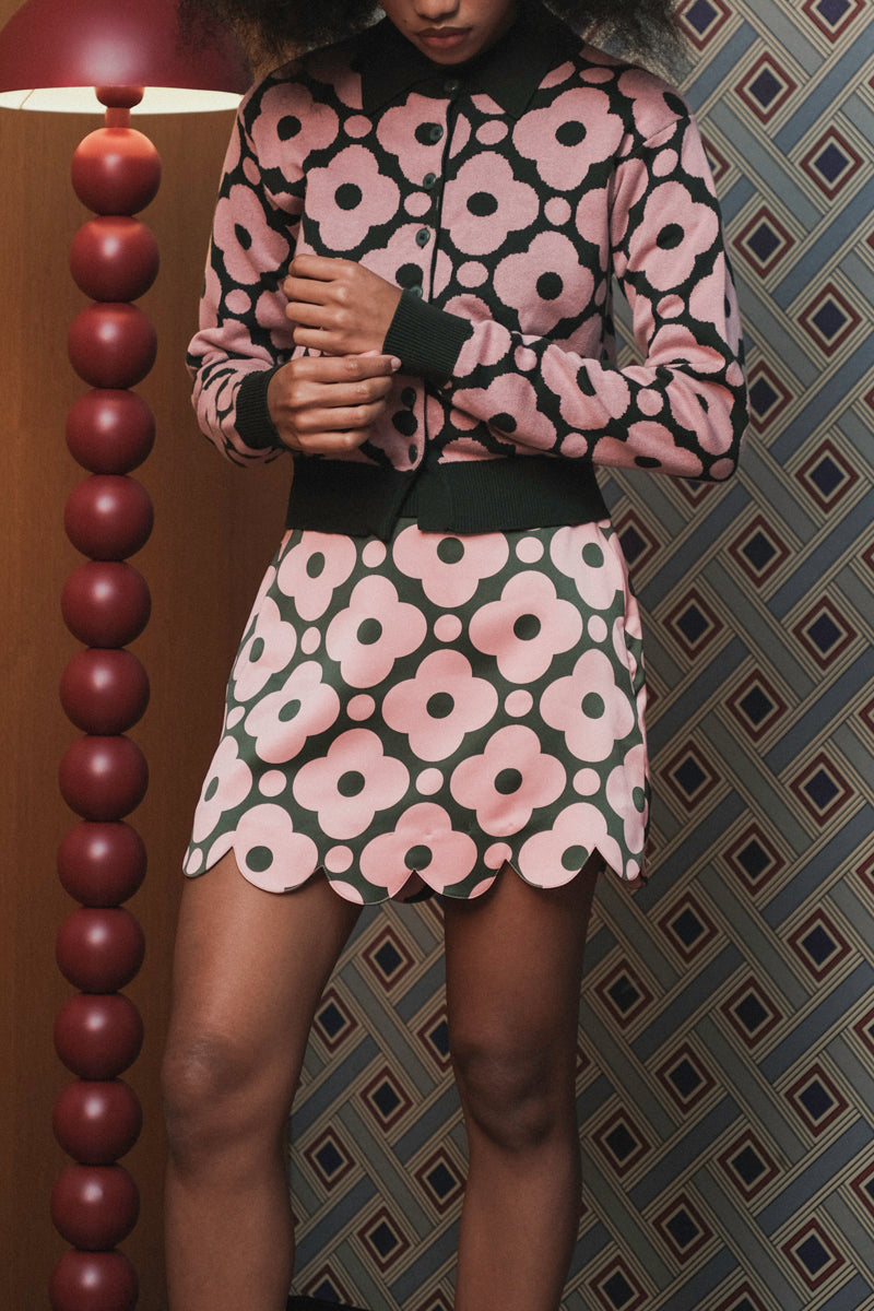 Mia Cardigan in Pink Pine