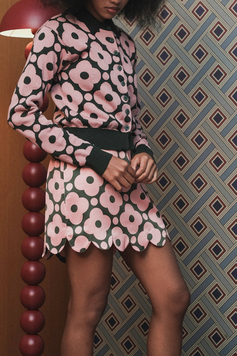 Mia Cardigan in Pink Pine