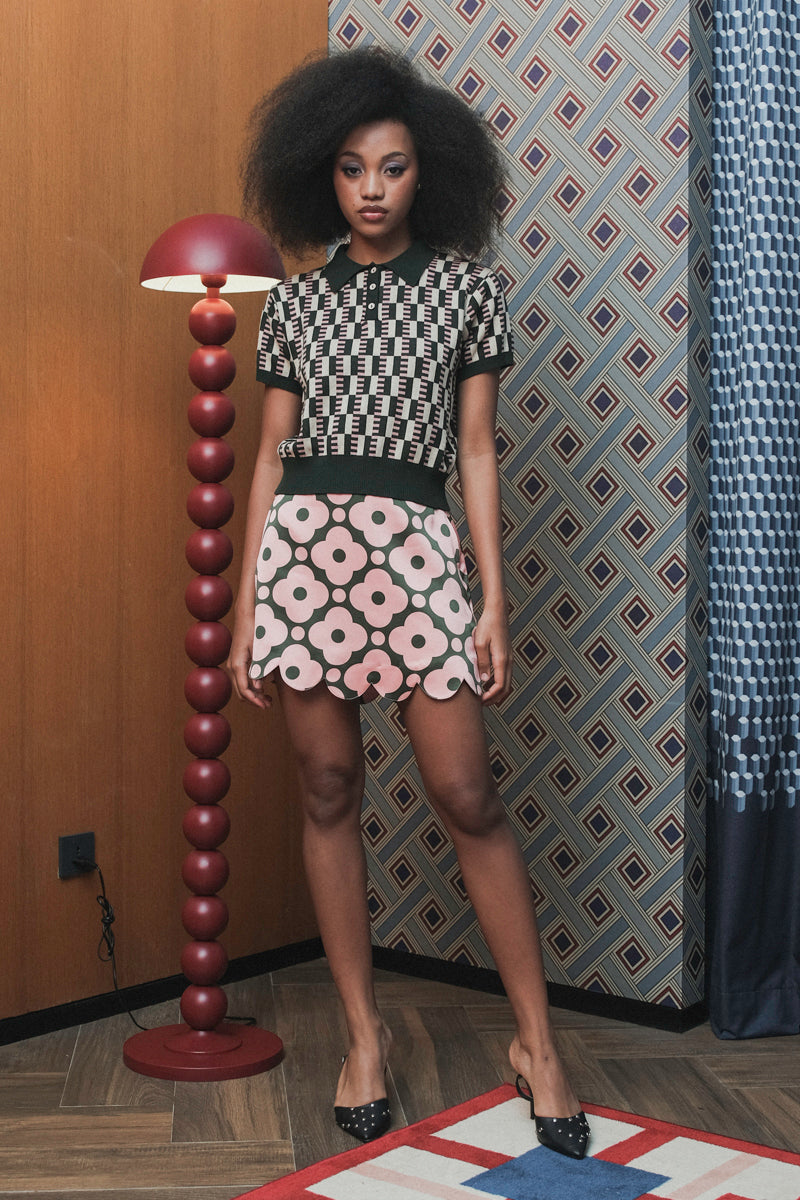 Hayley Polo in Pink Pine