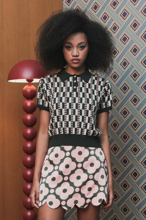 Hayley Polo in Pink Pine