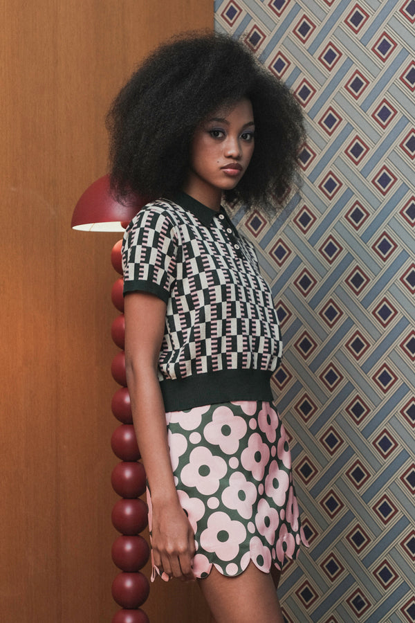 Hayley Polo in Pink Pine