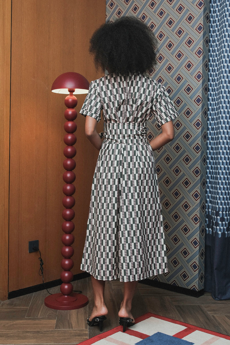 Bella Dress in Pink Pine