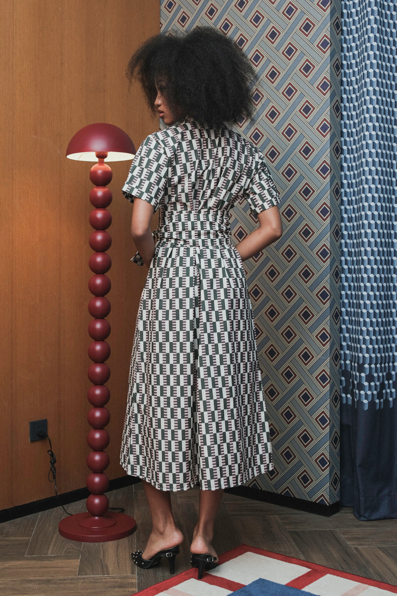 Bella Dress in Pink Pine