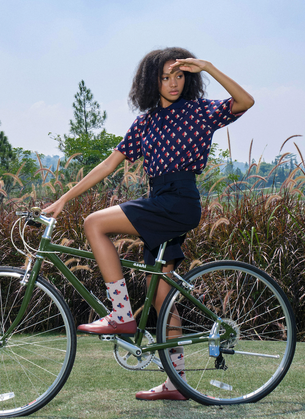 Hariette Polo Shirt in Navy Spades